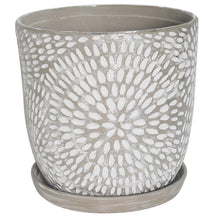 Corinne Planter with Attached Saucer