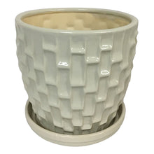 Escher Planter with attached Saucer