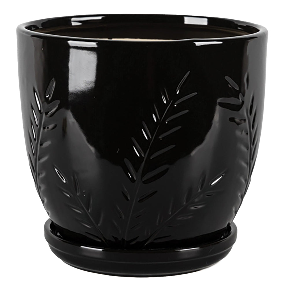 Kora Planter with Attached Saucer