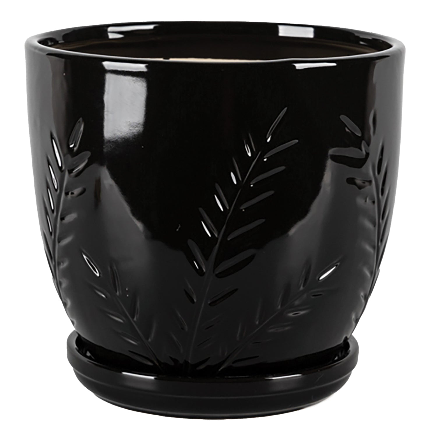 Kora Planter with Attached Saucer