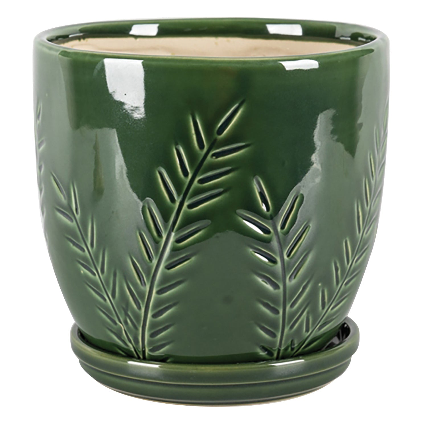Kora Planter with Attached Saucer