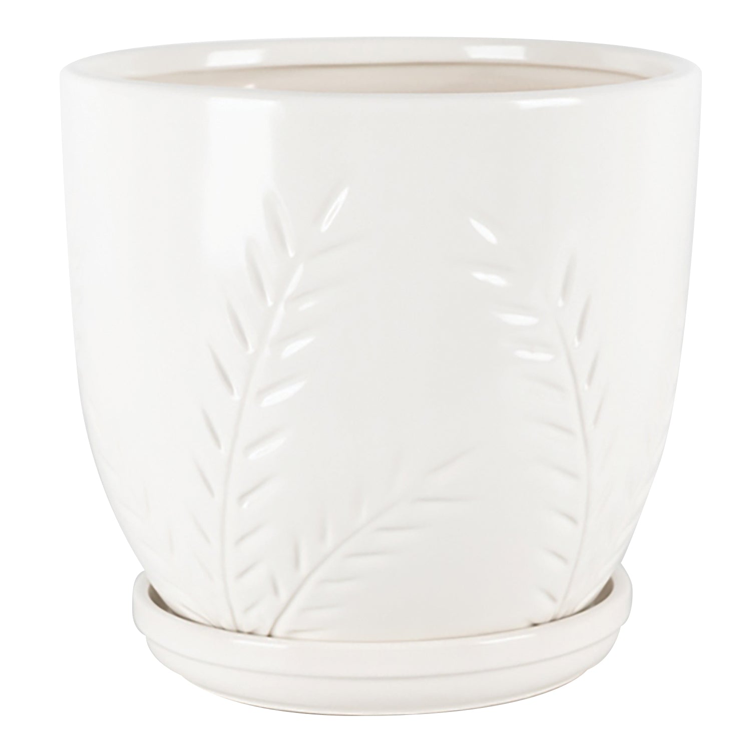 Kora Planter with Attached Saucer